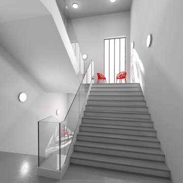 WL ROUND - Technopolymer wall lamp / ceiling lamp by PERFORMANCE iN LIGHTING - view 3